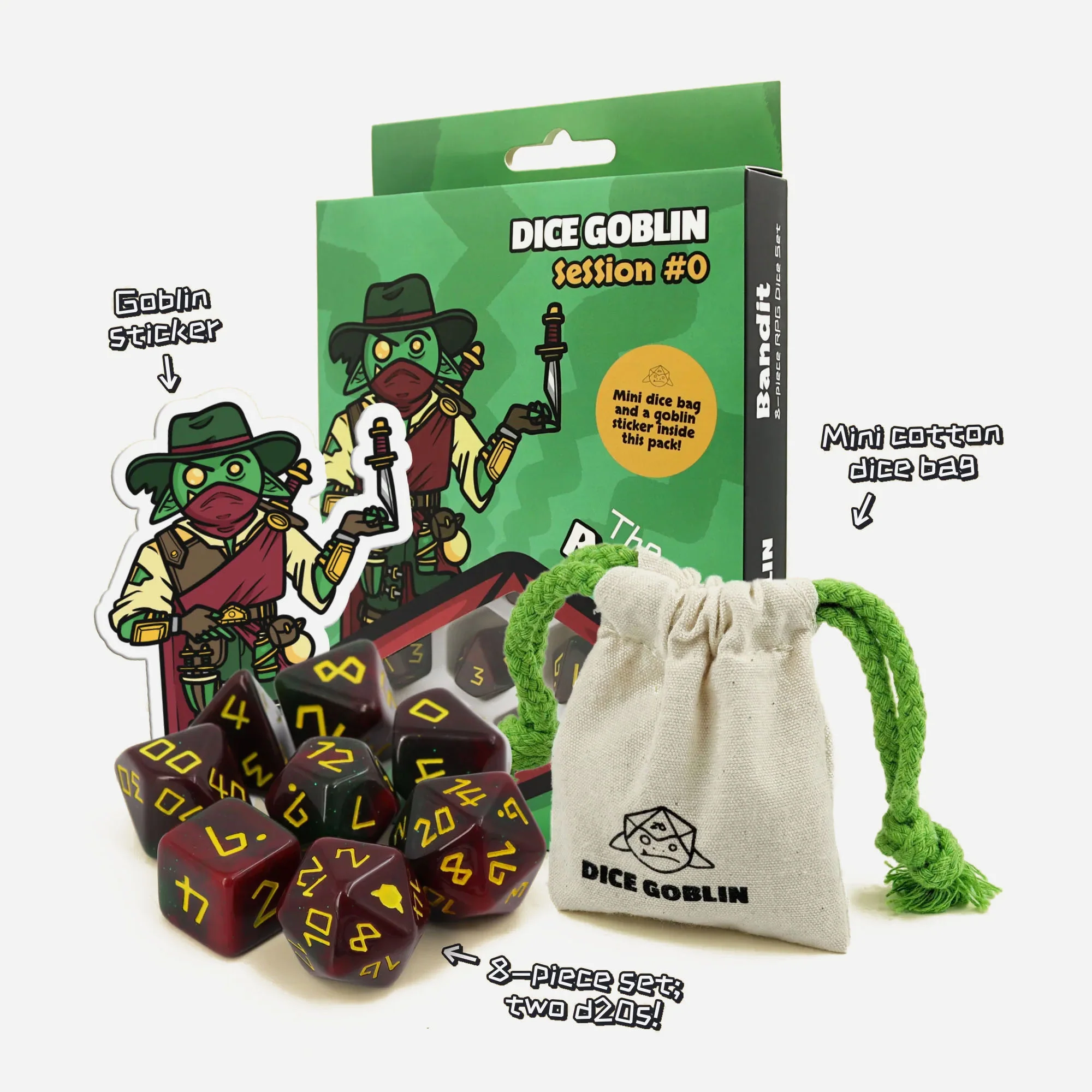 Dice Goblin Dice set - Session #0 - The Bandit - Image 3